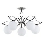 LAMPA SUFITOWA ALFA YUTA CZARNA 5xE14 / 63208