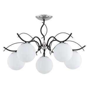 LAMPA SUFITOWA ALFA YUTA CZARNA 5xE14 / 63208