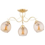 LAMPA SUFITOWA ALFA NARIA ZŁOTA 3xE27 / 62377