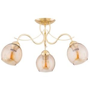 LAMPA SUFITOWA ALFA NARIA ZŁOTA 3xE27 / 62377