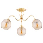LAMPA SUFITOWA ALFA ARIEL ZŁOTA 3xE27 / 62370