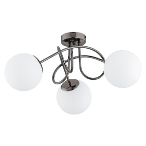 LAMPA SUFITOWA ALFA BANKO CZARNY CHROM 3xE14 / 62369