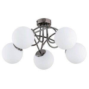 LAMPA SUFITOWA ALFA BANKO CZARNY CHROM 5xE14 / 63202
