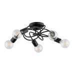 LAMPA SUFITOWA ALFA MAXIS CZARNA 5xE27 / 63198