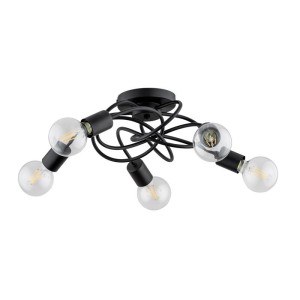 LAMPA SUFITOWA ALFA MAXIS CZARNA 5xE27 / 63198