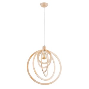 LAMPA WISZĄCA ALFA MONADA DREWNIANA 1xE27  / 61293