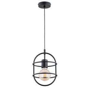 LAMPA WISZĄCA ALFA JUNO CZARNA 1xE27  / 61283
