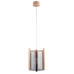 LAMPA WISZĄCA ALFA LOZANA DREWNIANA 1xE27 / 61288