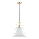 LAMPA WISZĄCA ALFA BOMI GLASS ZŁOTA 1xE27 / 61280