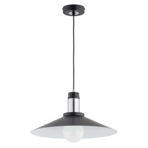 LAMPA WISZĄCA ALFA BOLERO DUO CZARNA 1xE27 / 61279