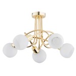 LAMPA SUFITOWA ALFA ERYKA ZŁOTA 5xE14 / 63186