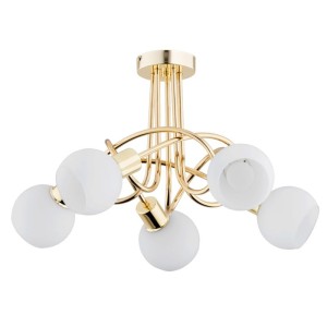 LAMPA SUFITOWA ALFA ERYKA ZŁOTA 5xE14 / 63186