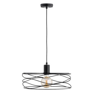 LAMPA WISZĄCA ALFA DIUK BIG CZARNA 1xE27 / 61260