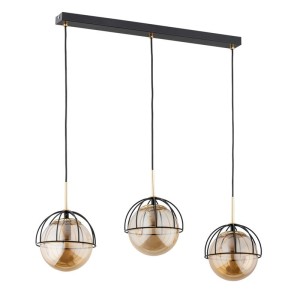 LAMPA WISZĄCA ALFA DAIMON CZARNA 3xE14 / 62361
