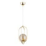 LAMPA WISZĄCA ALFA BINAR ZŁOTA 1xE14 / 61253