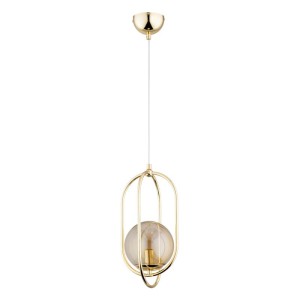 LAMPA WISZĄCA ALFA BINAR ZŁOTA 1xE14 / 61253