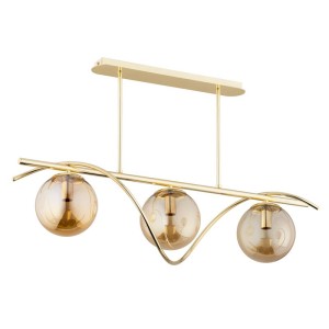 LAMPA SUFITOWA ALFA VARNA ZŁOTA 3xE14 / 62358