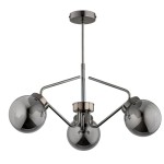 LAMPA SUFITOWA ALFA BARSUM CZARNY CHROM 3xE14  / 62354