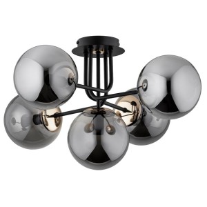 LAMPA SUFITOWA ALFA BOSS CZARNA 5xE14  / 63181