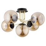 LAMPA SUFITOWA ALFA BOSS ZŁOTA 5xE14  / 63182
