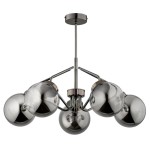 LAMPA SUFITOWA ALFA BARSUM CZARNY CHROM 5xE14 / 63180
