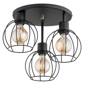 LAMPA SUFITOWA ALFA ORSO CZARNA 3xE27 / 62351