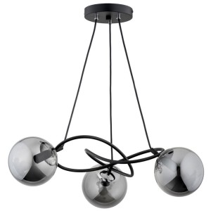 LAMPA SUFITOWA ALFA VELTA CZARNA 3xE14  / 62344
