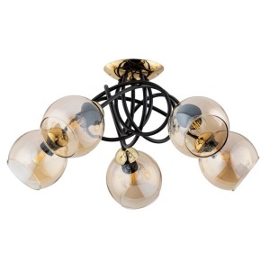 LAMPA SUFITOWA ALFA MODENA CZARNA 5xE27  / 63176