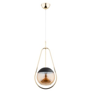 LAMPA WISZĄCA ALFA ELDORADO 200 CZARNO-ZŁOTA 1xE27 / 61247