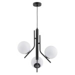 LAMPA WISZĄCA ALFA ESTEL CZARNO-BIAŁA 3xE14 / 62331
