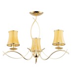 LAMPA SUFITOWA ALFA MONZA ART. ZŁOTA 3xE14 / 62336