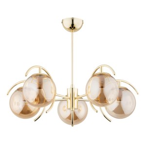 LAMPA SUFITOWA ALFA EL-DORADO ZŁOTA 5xE14 / 63166