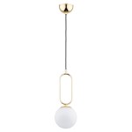 LAMPA WISZĄCA ALFA VAVIL 150 PRO ZŁOTA 1xE14 / 61232