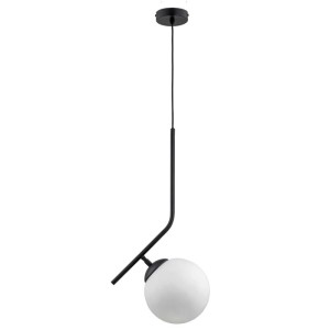 LAMPA WISZĄCA ALFA LIBERTY 200 PRO CZARNO-BIAŁA 1xE27 / 61226