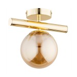 LAMPA SUFITOWA ALFA ERAL ZŁOTA 1xE14 / 61224