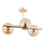 LAMPA SUFITOWA ALFA ERAL ZŁOTA 3xE14 / 62324
