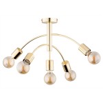 LAMPA SUFITOWA ALFA ARINI ZŁOTA 5xE27 / 63156