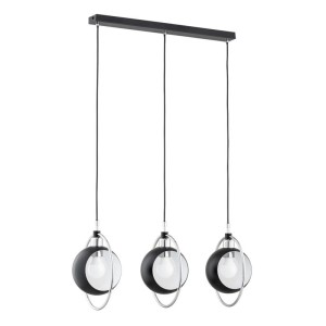 LAMPA WISZĄCA ALFA OLIMPIA CZARNA 3xE27 / 62318