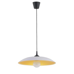 LAMPA WISZĄCA ALFA BETULA CZARNO-BIAŁA 1xE27 / 61191
