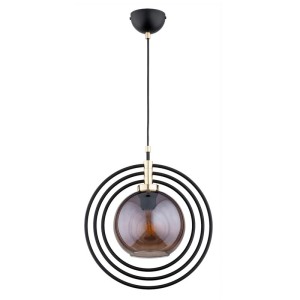 LAMPA WISZĄCA ALFA MANDI TREX CZARNA 1xE27 / 61190