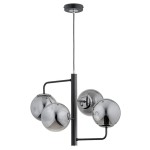 LAMPA WISZĄCA ALFA LAMUR CZARNA 4xE14 / 63150