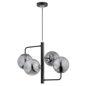 LAMPA WISZĄCA ALFA LAMUR CZARNA 4xE14 / 63150