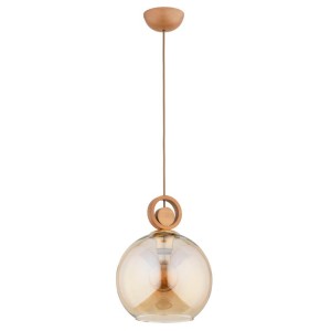 LAMPA WISZĄCA ALFA SARA BIG DREWNIANA 1xE27 / 61184