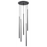 LAMPA WISZĄCA ALFA CARMEN CZARNA 5xG9 LED  / 63147