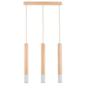 LAMPA WISZĄCA ALFA ADORI DREWNIANA 3xE14  / 62282