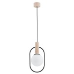 LAMPA WISZĄCA ALFA MIKI DREWNIANA 1xE14  / 61151