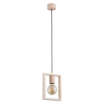 LAMPA WISZĄCA ALFA MILLA DREWNIANA 1xE27  / 61134