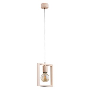 LAMPA WISZĄCA ALFA MILLA DREWNIANA 1xE27  / 61134