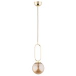 LAMPA WISZĄCA ALFA VAVIL ZŁOTA 1xE14  / 61126