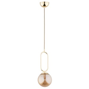 LAMPA WISZĄCA ALFA VAVIL ZŁOTA 1xE14  / 61126